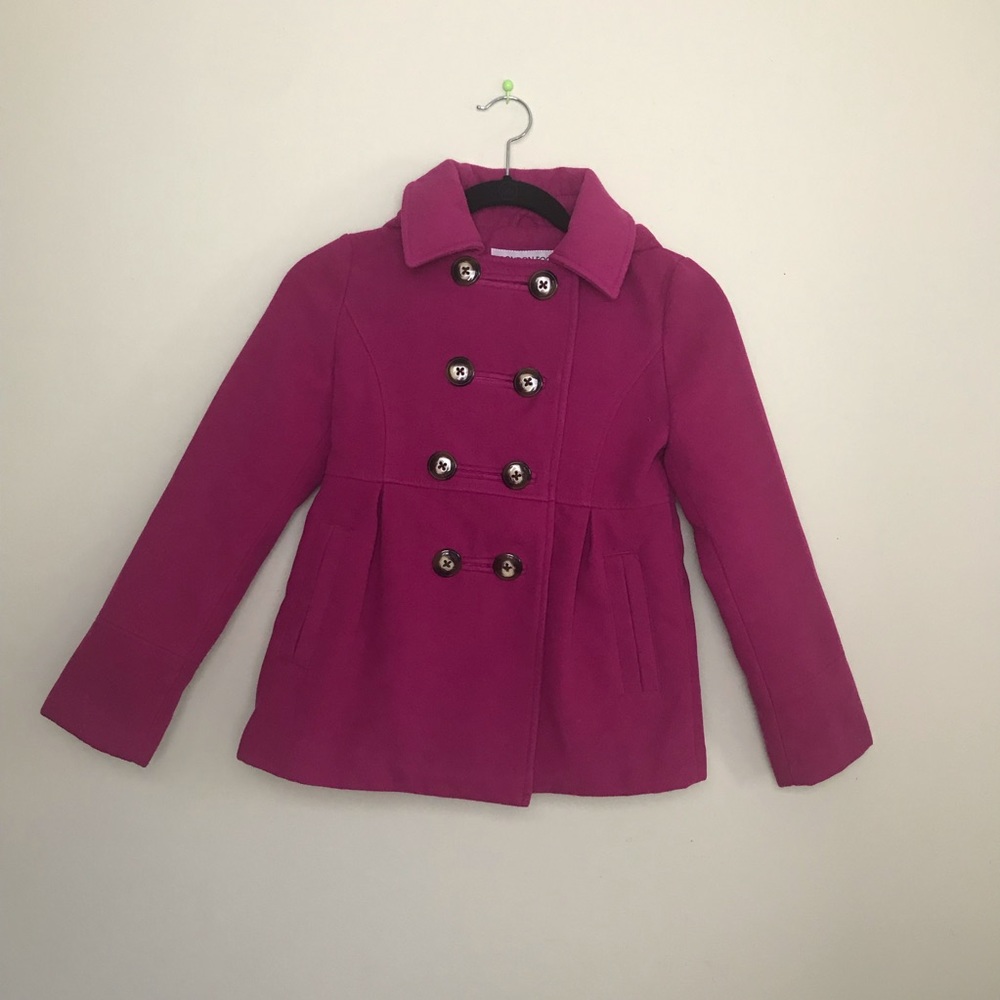 Pink Pea Coat! Size 10/12